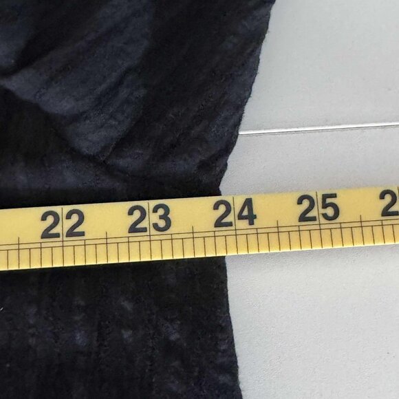 Nenona Black Lace Trim Blouse – Sheer Floral Cutout, Pintuck Detail, Size XL - Picture 6 of 7